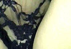 Fuck my girlfriend's ass plug in lingerie