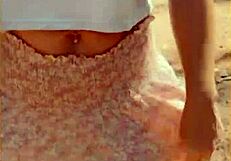 Wifey changes shirt, exposes tits outdoors