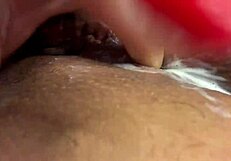 young girl 18 explores masturbation with juicy sounds and orgasm
