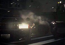 Claire redfield shows off her athletic topless fitness routine