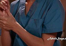 Blonde masseuse kylie rocket dives muff!