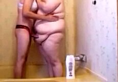 Sissy FUCKS wife in SHOWER making her DEEPTHROAT then ANAL FUCK with CREAMPIE