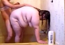 Sissy FUCKS wife in SHOWER making her DEEPTHROAT then ANAL FUCK with CREAMPIE