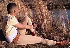 Can't Stop with This Sexy Red Slut Taking Monster Cock Deepthroat