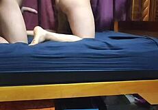 Beautiful otaku surrenders after convention