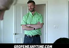 Gropemeanytime - Freeuse Fucking Petite Teen Stepsister Rose Winters During Family Breakfast on St Patrick’s Day with Alex Jett and Mike Mancini.