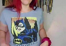 Redhead cuckold wife humiliates husband in dirty POV talk