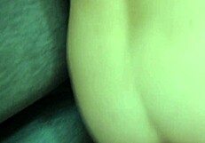 amateur slut rides cowgirl for quick creampie moan