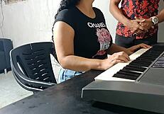 All natural blonde Katie Jean strips outdoors to cool down.