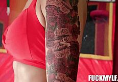 Rickys carnival fling turns into intense wrestling with Bella