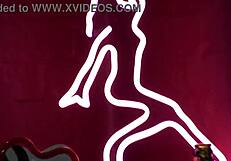 Barman Bangs Busty Blonde Dancer and Pisses After