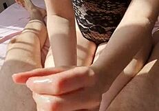 i got a sunny handjob