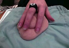 Amateur plays with very soft and limp fake cock in homemade fetish video, no audio.