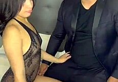 Beautiful actress Candy's tight pussy gets destroyed in wild live sex show