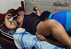 Half sister at party gets fucked by half brother, swallows lots of cum