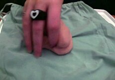 Amateur plays with very soft and limp fake cock in homemade fetish video, no audio.