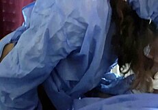 nurse takes my semen sample with her mouth in hospital