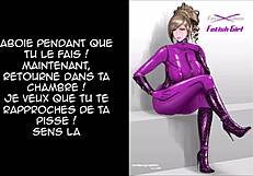 Femdom JOI with CBT and CEI instructions for submissive viewers.