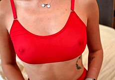 teen escort in stockings getting fucked with cum on face