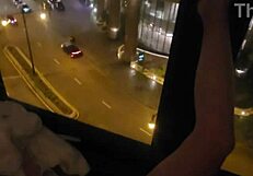Masturbating In Public In Front Of Hotel Window