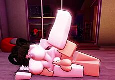 Little Slut Begs for Merciless Fucking on Roblox