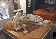 Den mein Jay Playhard ke saath Eva May aur Livie Blainn ka threeway, big black action!