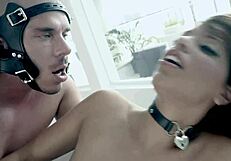 German Brunette Babe Sucks and Fucks American Guy in Hot 1on1