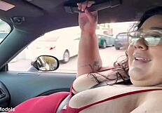 I Caught My Stepmother Bent Over In The Bathroom, Spying On Her Big Tits Masturbation And Orgasm