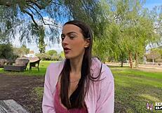 Summer Renee Flaunts Busty Ass in Public POV