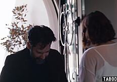 Big Ass Sophia Burns Surprised by Ex Friend's Boyfriend for Intense Licking and Cowgirl Sex