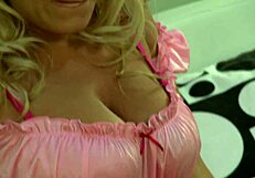 Blonde milf Jessica Moore bent over for blowjob and cowgirl fucking