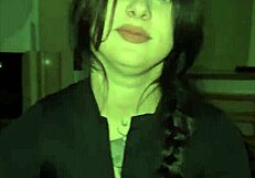 big dose of cum for her throat as she swallows and gags