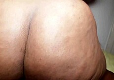 Horny Ebony Rubs Wet Pussy on Monster Cock Until Cum.