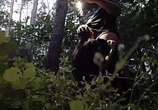 I Fuck My Stepsister’s Mouth in Woods, Hiding from Boyfriend!