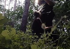 I Fuck My Stepsister’s Mouth in Woods, Hiding from Boyfriend!