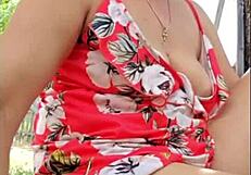 Blonde milf masturbates to intense orgasm