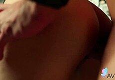 Busty Chinese Li Zhiyan gets pounded hard by a guy in intense action