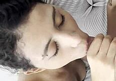 Neighbor starts morning with blowjob and facial