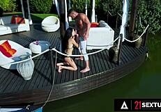 Smoking hot Alyssa Bounty screams as her tight ass gets pounded hard. She loves every inch of that big cock!