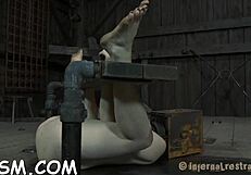 punishing honey with drawings in bdsm session