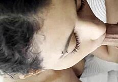 Neighbor starts morning with blowjob and facial