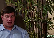 Teen Pornstar Bent Over for Doggystyle and Cum in Mouth