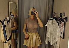 Is This Sexy Crossdressing Flashing in See-Through Clothes at the Mall Too Provocative?