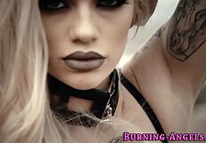 alternative tattooed teen 18+ blonde gets fucked