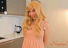 Step-Mom Flashes Hairy Underwear Without a Care to Tease