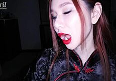 Young guy masturbates huge cock to massive cum