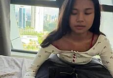 Petite Asian Teen Fucks in Luxury Hotel Room, Doggy and Cowgirl POV Leading to Facial Cumshot