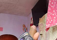 brunette with big tits gets tight pussy pounded by kinky lesbian blonde