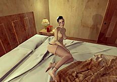 Rachell Miranda says, 'Cum for me, you naughty jerk-off addict, while I guide you and fuck hard.'