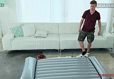 I got a massage from goddess Valentina Nappi, and she rode me with her big tits bouncing, trimmed pussy wet.